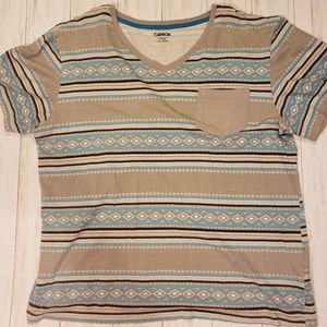 Aztec print Carbon Elements tee